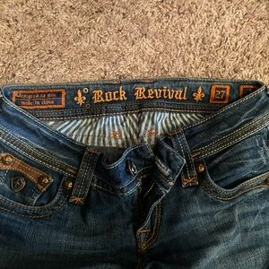 Rock revival jeans. Size 27 altered in length to 27 inseam/“short” length